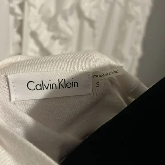 Calvin Klein open front lace cardigan small   B - Picture 6 of 6